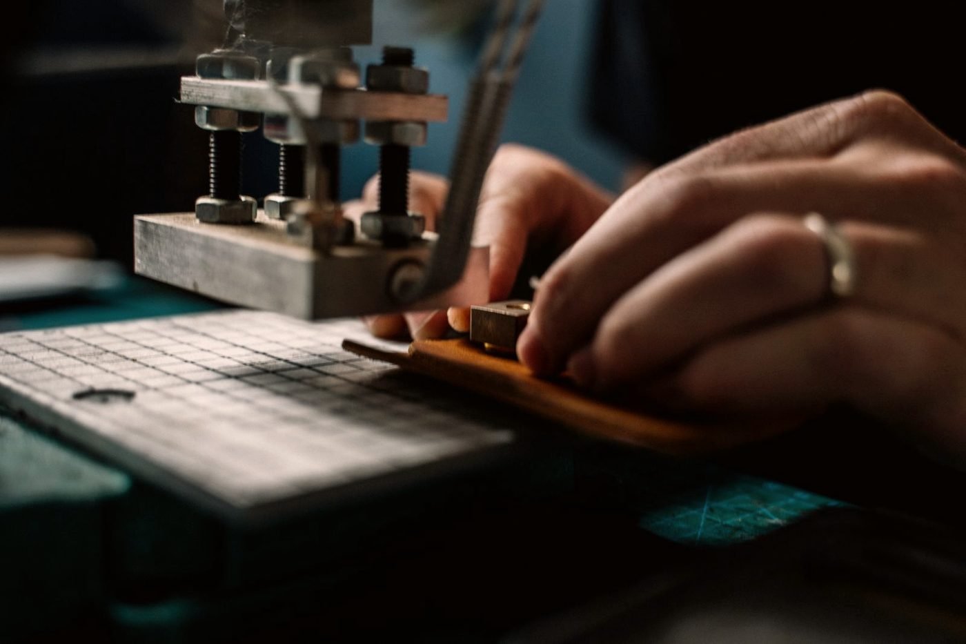 American made leather goods and textiles styled together